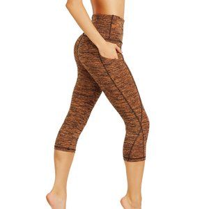 5pcs Capri Leggings With Pockets Power Flex Dry-Fit